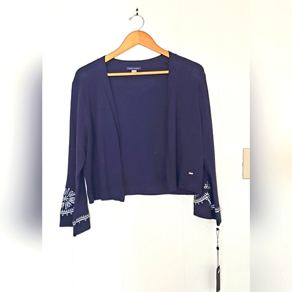 Tommy Hilfiger Embroidered Cardigan - Picture 2 of 9